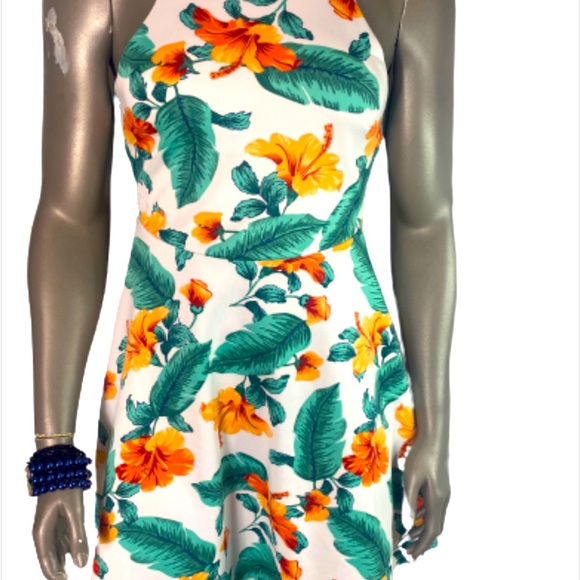 Urband Heritage Tropical Pattern Mini Dress - Picture 1 of 3